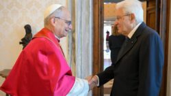 Presidente da Republica da Italia e recebido pelo Papa Leao XIV no Vaticano 1