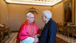 Presidente da Republica da Italia e recebido pelo Papa Leao XIV no Vaticano 2