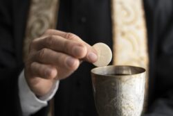 Perché la Santa Chiesa permette la Comunione sotto le due specie solo in circostanze particolari? 1 feche mao segurando eucaristia 700x467 1