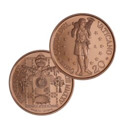 lancio numismatica Moneta 20 E Rame FdC SCV 2025 Arte e Fede Buon Pastore 700x700 1